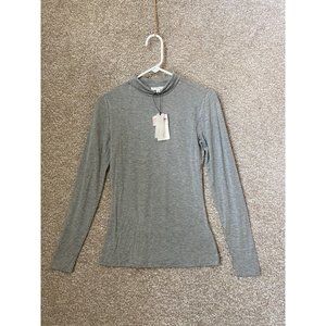A Loves A Woman’s Turtleneck Long Sleeve Heather Gray Top Shirt Size XS